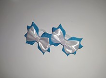 Резинка-бант бирюзовый